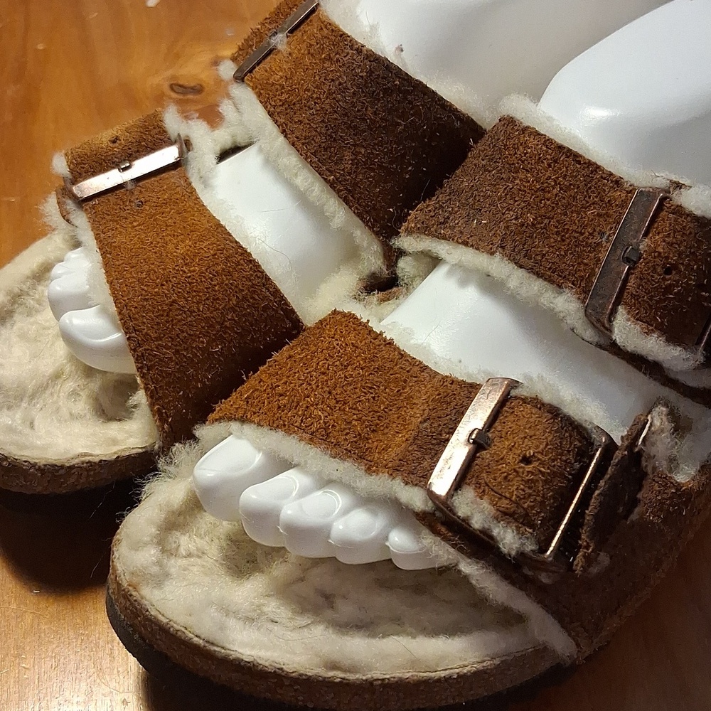 Birkenstock Suede With Fur Size 40 - Picture 3 of 9
